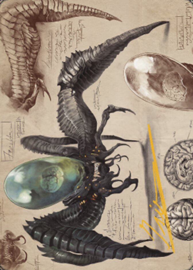 Psychosis Crawler Art Card (Gold-Stamped Signature) [The Brothers' War Art Series] | Jomio and Rueliete's Cards and Comics