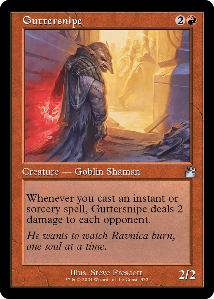 Guttersnipe (Retro Frame) [Ravnica Remastered] | Jomio and Rueliete's Cards and Comics