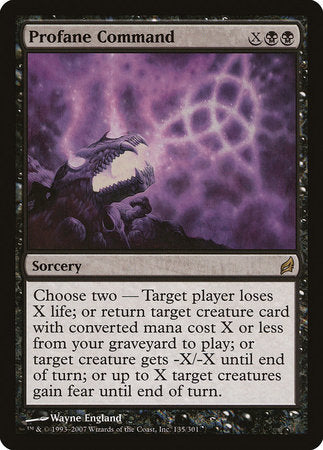 Profane Command [Lorwyn] | Jomio and Rueliete's Cards and Comics