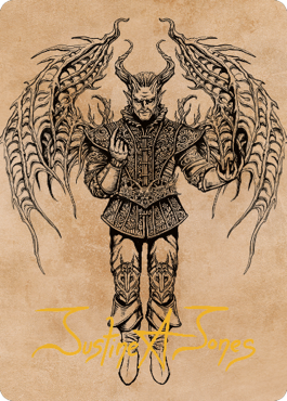 Raphael, Fiendish Savior Art Card (75) (Gold-Stamped Signature) [Commander Legends: Battle for Baldur's Gate Art Series] | Jomio and Rueliete's Cards and Comics
