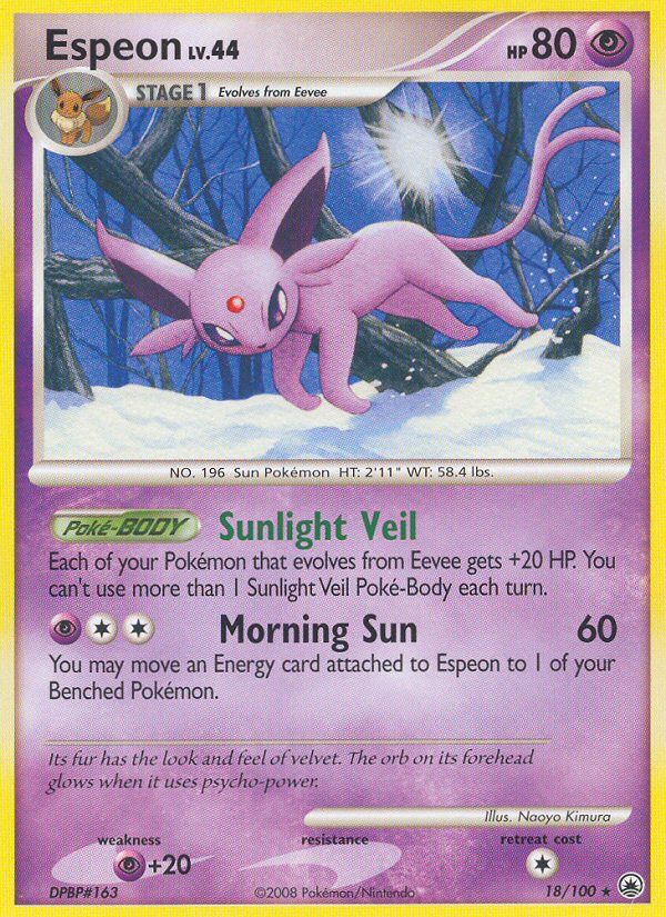 Espeon (18/100) [Diamond & Pearl: Majestic Dawn] | Jomio and Rueliete's Cards and Comics