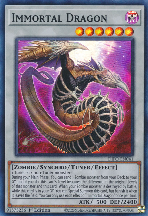 Immortal Dragon [DIFO-EN041] Super Rare | Jomio and Rueliete's Cards and Comics