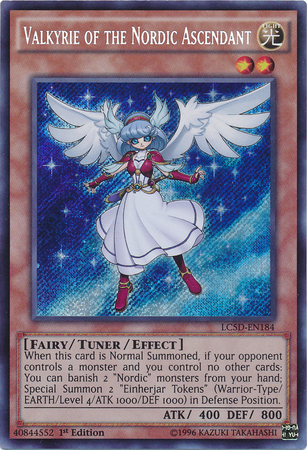 Valkyrie of the Nordic Ascendant [LC5D-EN184] Secret Rare | Jomio and Rueliete's Cards and Comics