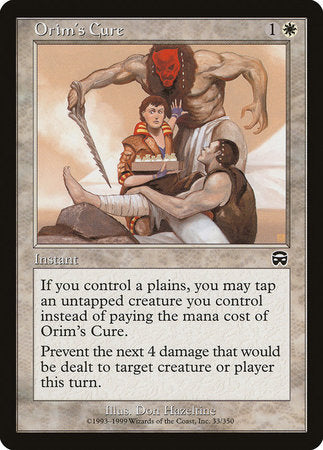 Orim's Cure [Mercadian Masques] | Jomio and Rueliete's Cards and Comics