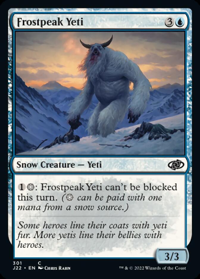 Frostpeak Yeti [Jumpstart 2022] | Jomio and Rueliete's Cards and Comics