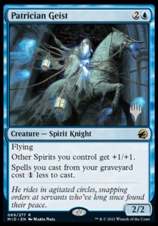 Patrician Geist (Promo Pack) [Innistrad: Midnight Hunt Promos] | Jomio and Rueliete's Cards and Comics