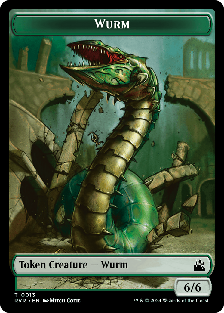 Goblin (0008) // Wurm Double-Sided Token [Ravnica Remastered Tokens] | Jomio and Rueliete's Cards and Comics