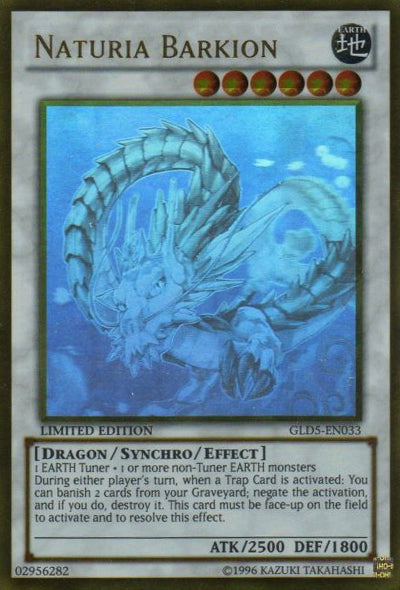 Naturia Barkion [GLD5-EN033] Ghost/Gold Rare | Jomio and Rueliete's Cards and Comics