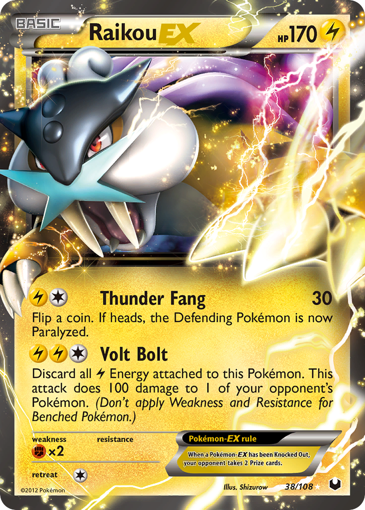 Raikou EX (38/108) [Black & White: Dark Explorers] | Jomio and Rueliete's Cards and Comics