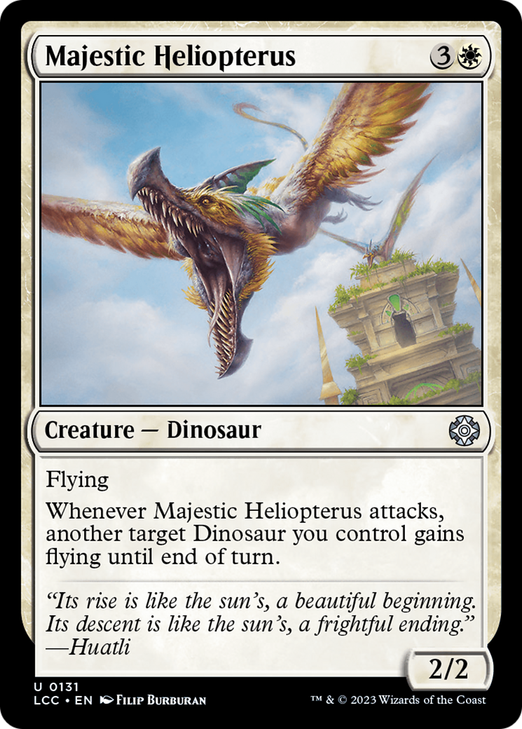 Majestic Heliopterus [The Lost Caverns of Ixalan Commander] | Jomio and Rueliete's Cards and Comics