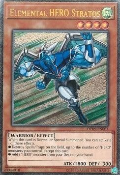 Elemental HERO Stratos [OP09-EN001] Ultimate Rare | Jomio and Rueliete's Cards and Comics