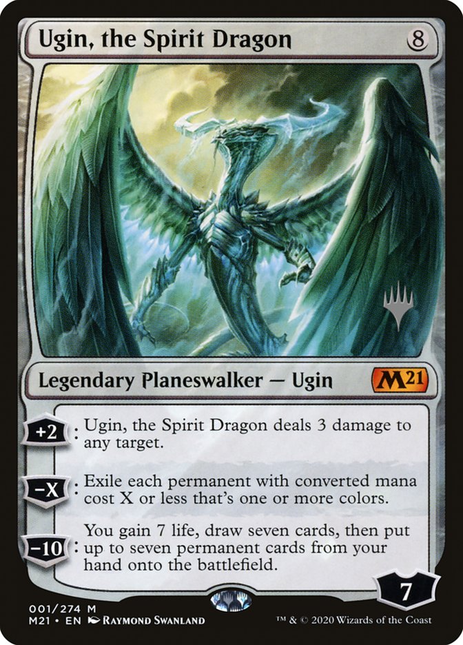 Ugin, the Spirit Dragon (Promo Pack) [Core Set 2021 Promos] | Jomio and Rueliete's Cards and Comics