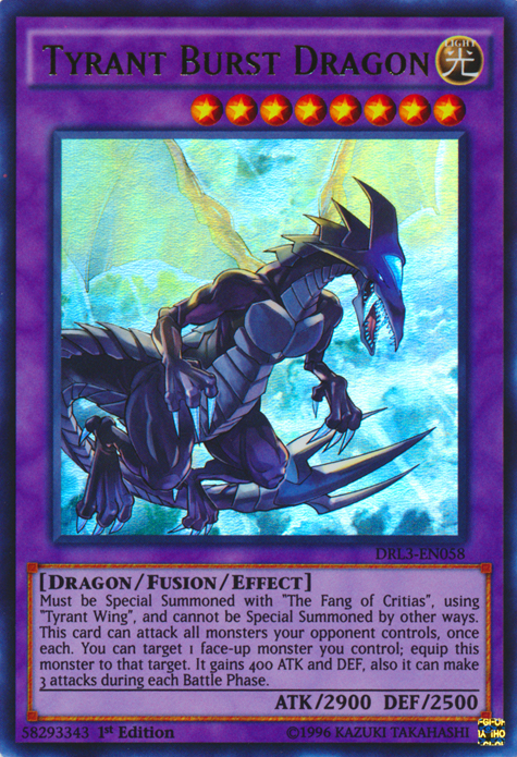 Tyrant Burst Dragon [DRL3-EN058] Ultra Rare | Jomio and Rueliete's Cards and Comics