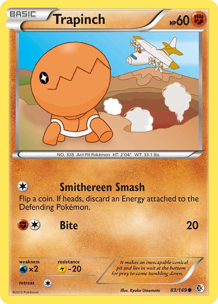 Trapinch (83/149) [Black & White: Boundaries Crossed] | Jomio and Rueliete's Cards and Comics