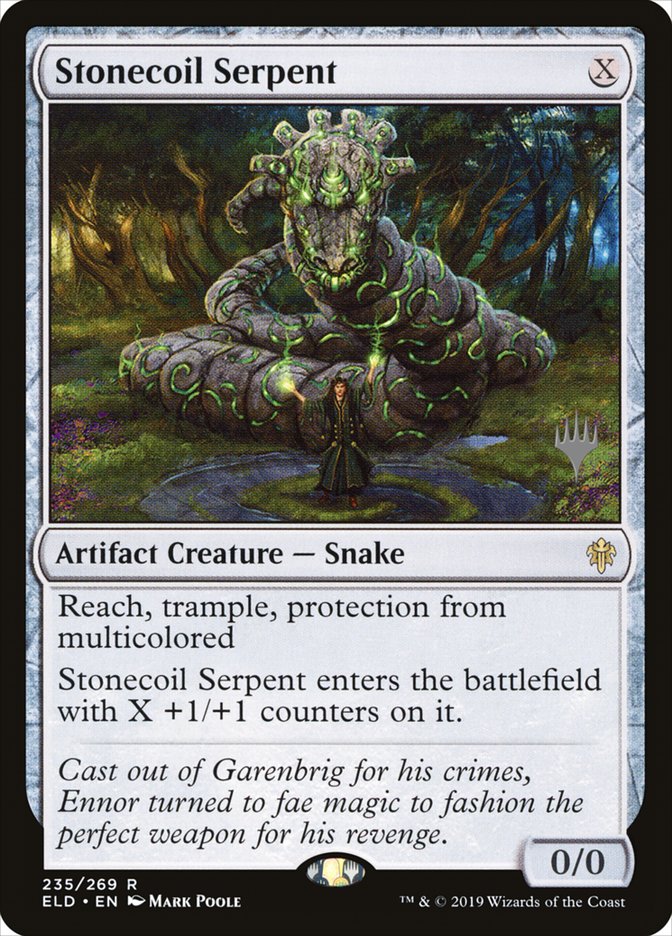Stonecoil Serpent (Promo Pack) [Throne of Eldraine Promos] | Jomio and Rueliete's Cards and Comics
