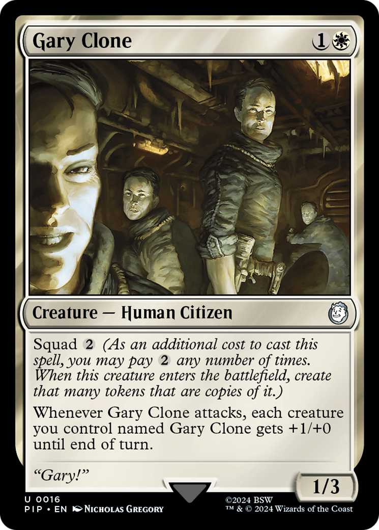 Gary Clone [Fallout] | Jomio and Rueliete's Cards and Comics