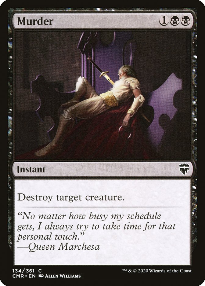 Murder [Commander Legends] | Jomio and Rueliete's Cards and Comics