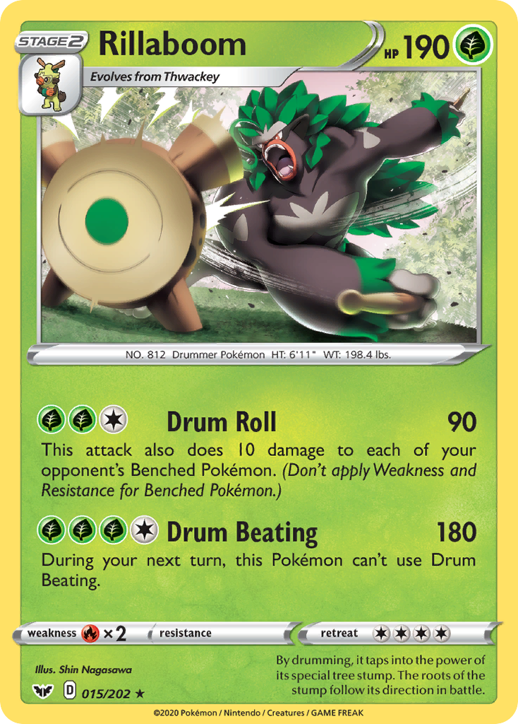 Rillaboom (015/202) [Sword & Shield: Base Set] | Jomio and Rueliete's Cards and Comics