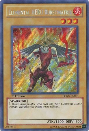 Elemental HERO Burstinatrix (Alternate Art) [LCGX-EN004] Secret Rare | Jomio and Rueliete's Cards and Comics