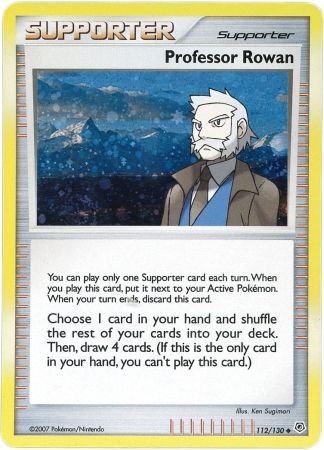 Professor Rowan (112/130) (Cosmos Holo) [Diamond & Pearl: Base Set] | Jomio and Rueliete's Cards and Comics