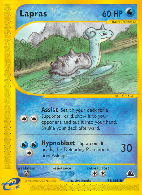Lapras (71/144) [Skyridge] | Jomio and Rueliete's Cards and Comics