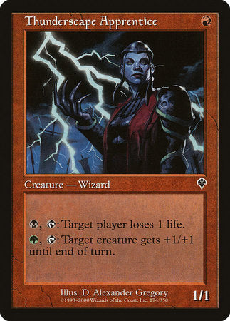 Thunderscape Apprentice [Invasion] | Jomio and Rueliete's Cards and Comics