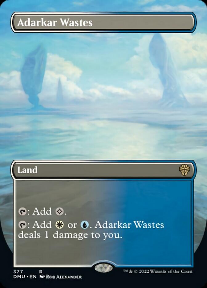 Adarkar Wastes (Borderless Alternate Art) [Dominaria United] | Jomio and Rueliete's Cards and Comics