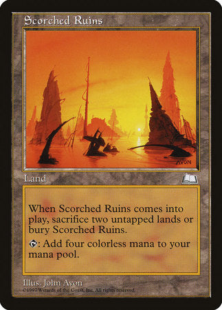 Scorched Ruins [Weatherlight] | Jomio and Rueliete's Cards and Comics