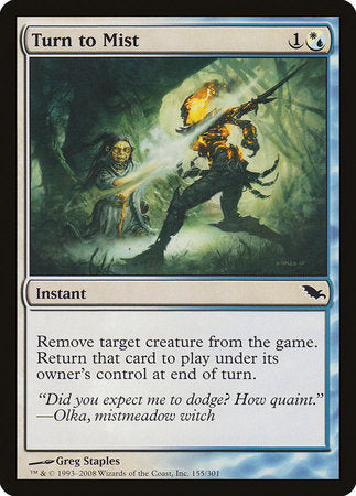 Turn to Mist [Shadowmoor] | Jomio and Rueliete's Cards and Comics