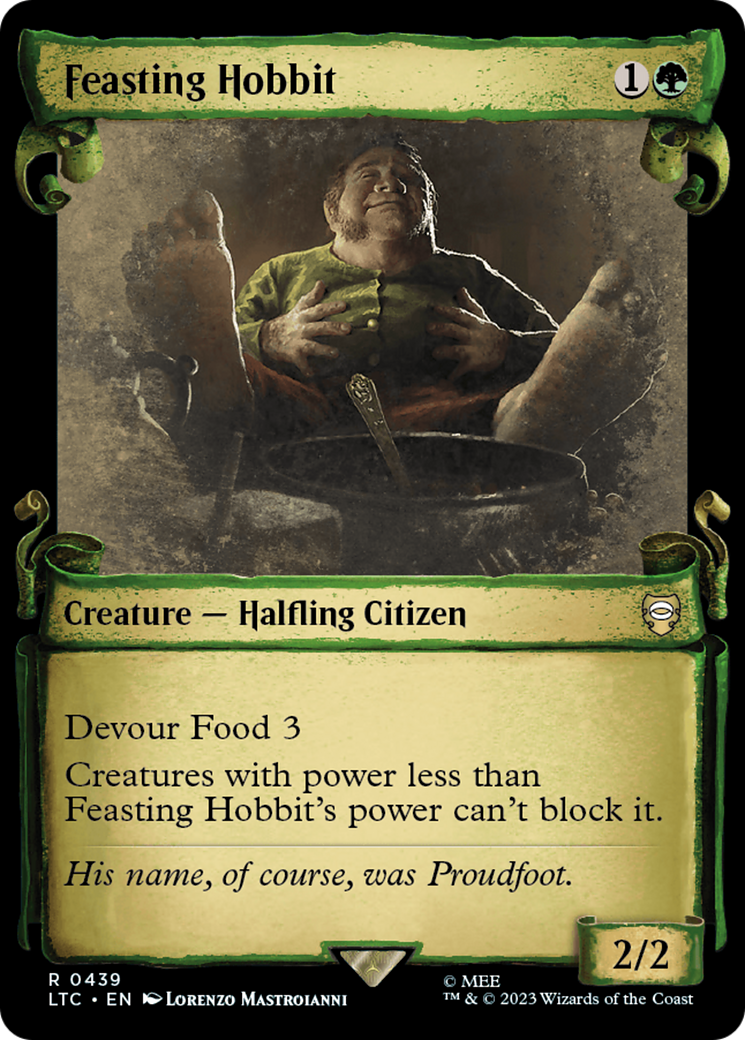Feasting Hobbit [The Lord of the Rings: Tales of Middle-Earth Commander Showcase Scrolls] | Jomio and Rueliete's Cards and Comics