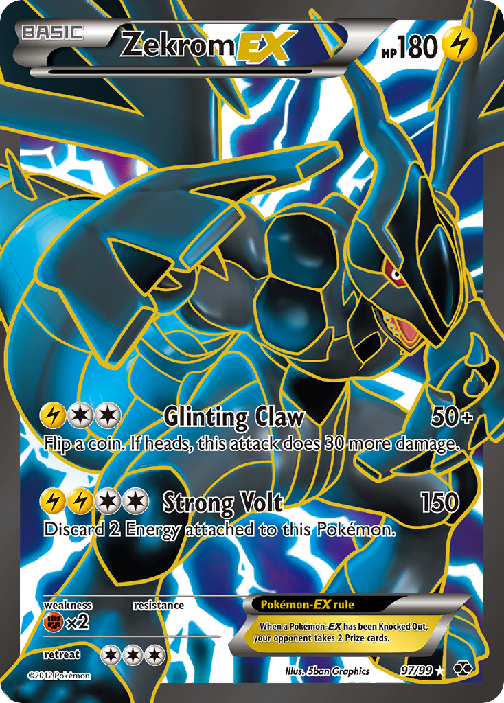 Zekrom EX (97/99) [Black & White: Next Destinies] | Jomio and Rueliete's Cards and Comics
