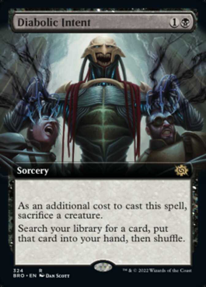 Diabolic Intent (Extended Art) [The Brothers' War] | Jomio and Rueliete's Cards and Comics