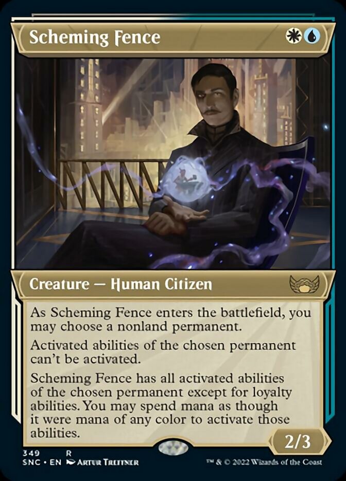 Scheming Fence (Showcase Art Deco) [Streets of New Capenna] | Jomio and Rueliete's Cards and Comics