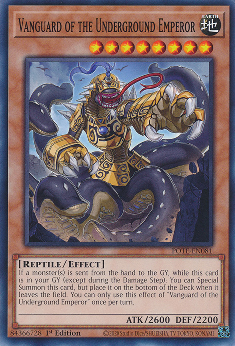 Vanguard of the Underground Emperor [POTE-EN081] Common | Jomio and Rueliete's Cards and Comics