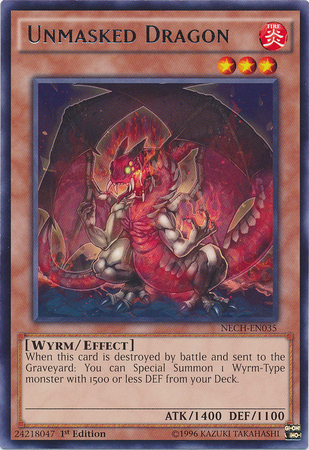 Unmasked Dragon [NECH-EN035] Rare | Jomio and Rueliete's Cards and Comics
