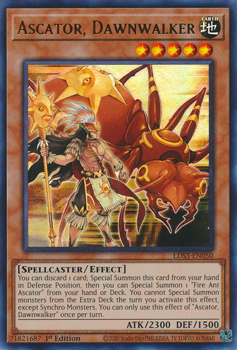 Ascator, Dawnwalker [LDS3-EN050] Ultra Rare | Jomio and Rueliete's Cards and Comics