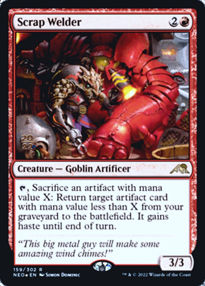 Scrap Welder [Kamigawa: Neon Dynasty Prerelease Promos] | Jomio and Rueliete's Cards and Comics
