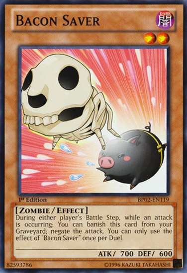 Bacon Saver [BP02-EN119] Mosaic Rare | Jomio and Rueliete's Cards and Comics