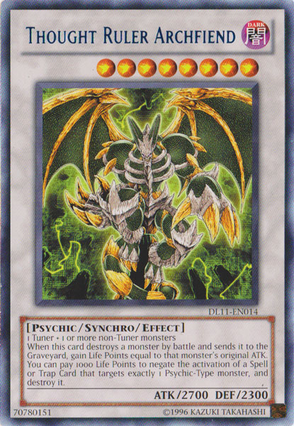 Thought Ruler Archfiend (Blue) [DL11-EN014] Rare | Jomio and Rueliete's Cards and Comics