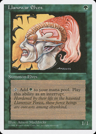 Llanowar Elves [Fourth Edition] | Jomio and Rueliete's Cards and Comics