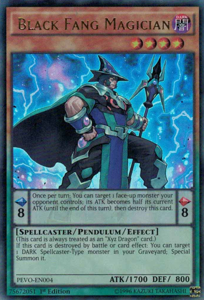 Black Fang Magician [PEVO-EN004] Ultra Rare | Jomio and Rueliete's Cards and Comics