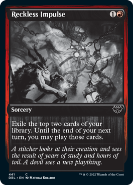 Reckless Impulse [Innistrad: Double Feature] | Jomio and Rueliete's Cards and Comics