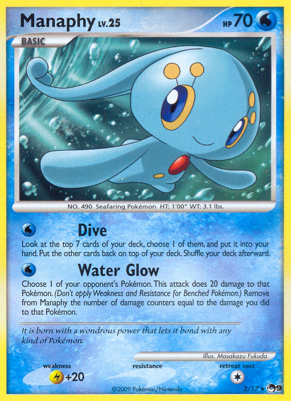 Manaphy (2/17) [POP Series 9] | Jomio and Rueliete's Cards and Comics