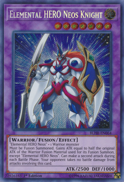 Elemental HERO Neos Knight [BLHR-EN064] Secret Rare | Jomio and Rueliete's Cards and Comics