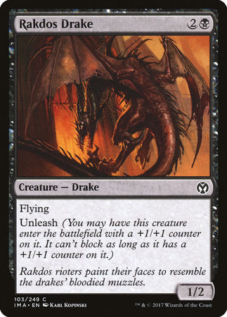 Rakdos Drake [Iconic Masters] | Jomio and Rueliete's Cards and Comics