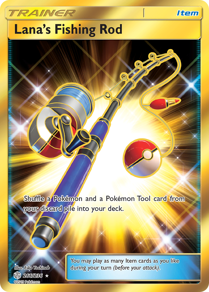 Lana's Fishing Rod (266/236) [Sun & Moon: Cosmic Eclipse] | Jomio and Rueliete's Cards and Comics