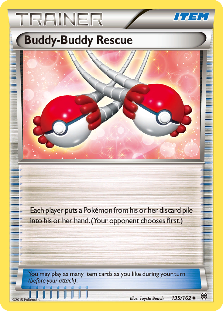 Buddy-Buddy Rescue (135/162) [XY: BREAKthrough] | Jomio and Rueliete's Cards and Comics