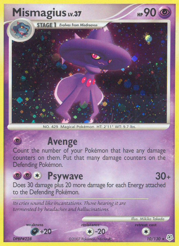 Mismagius (10/130) [Diamond & Pearl: Base Set] | Jomio and Rueliete's Cards and Comics