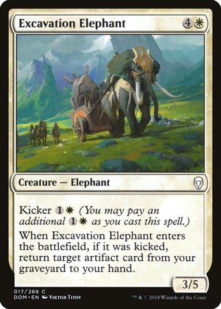 Excavation Elephant [Dominaria] | Jomio and Rueliete's Cards and Comics