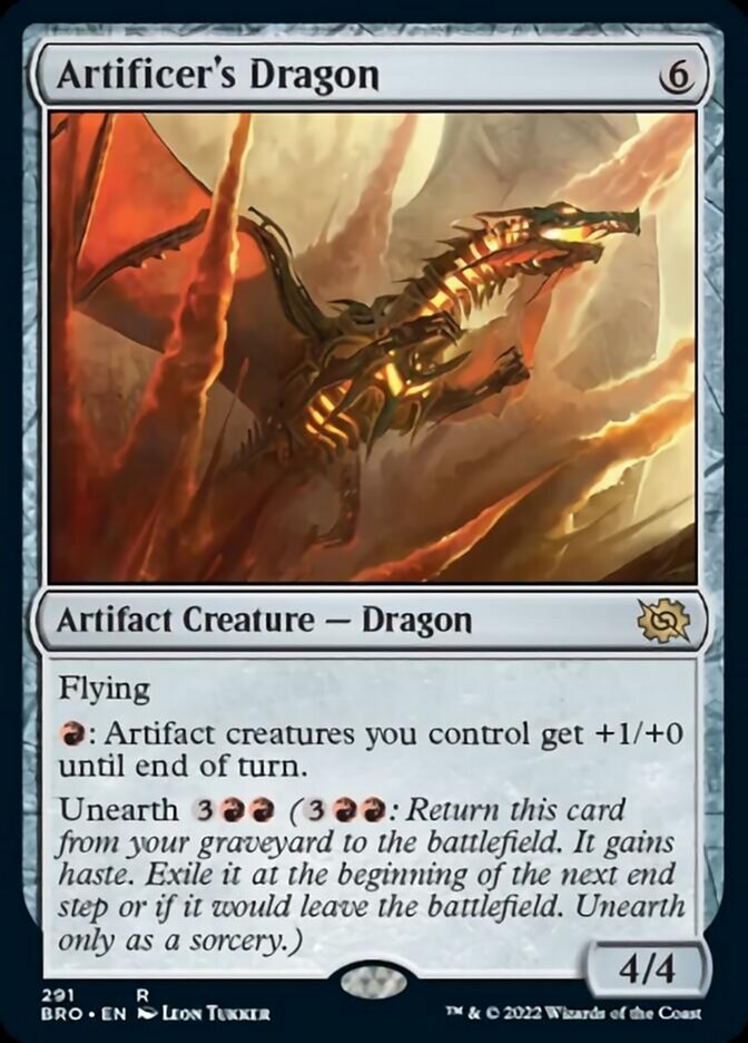 Artificer's Dragon [The Brothers' War] | Jomio and Rueliete's Cards and Comics